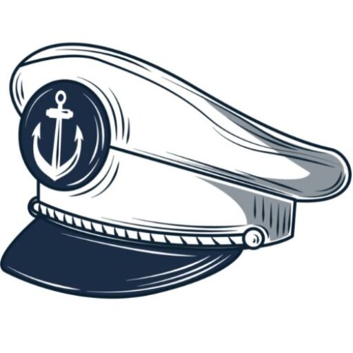 yacht rental san diego captains hat logo